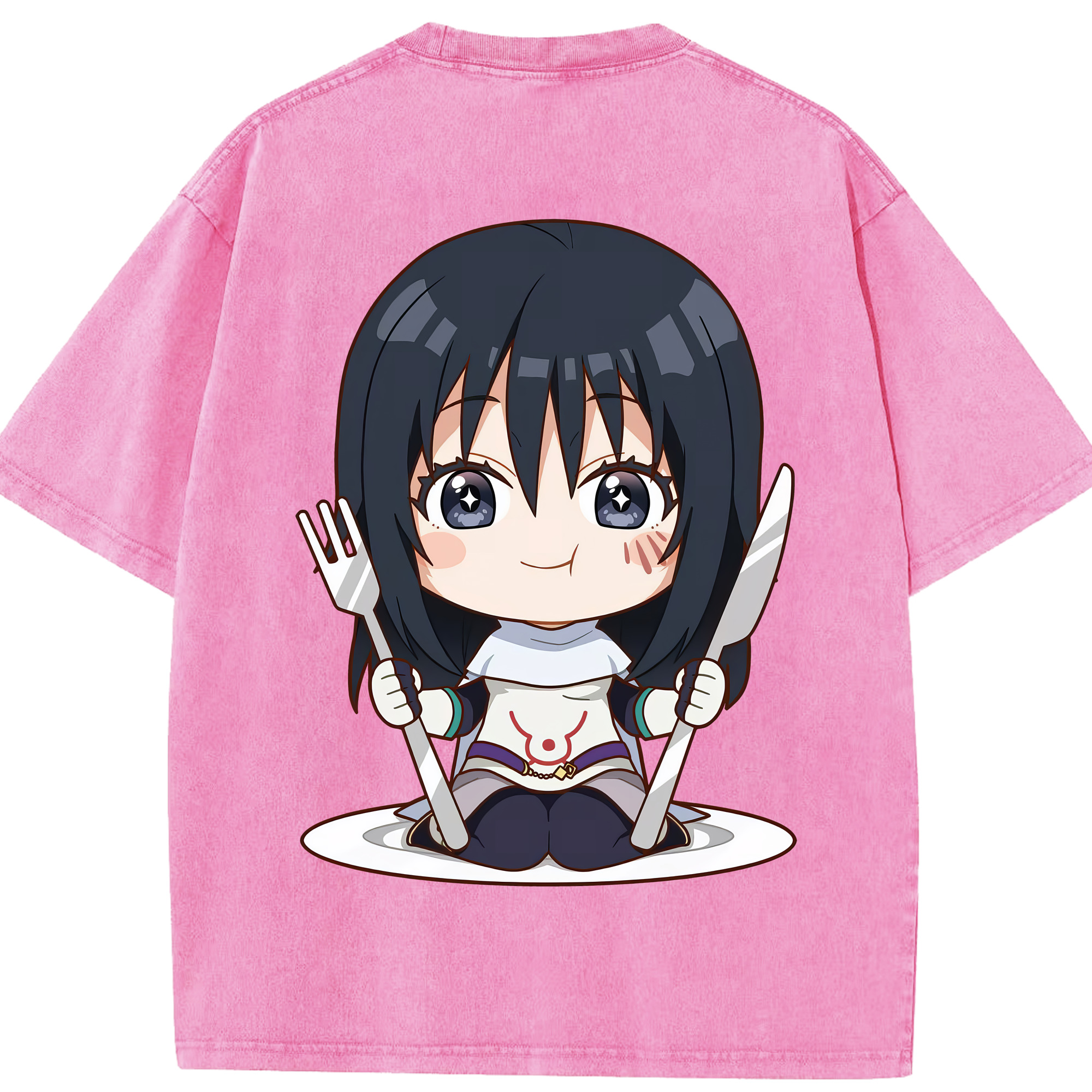 （画像用） 転スラ Regarding Reincarnated to Slime 綿100% ヴィンテージ風 半袖Tシャツ（背面プリント）